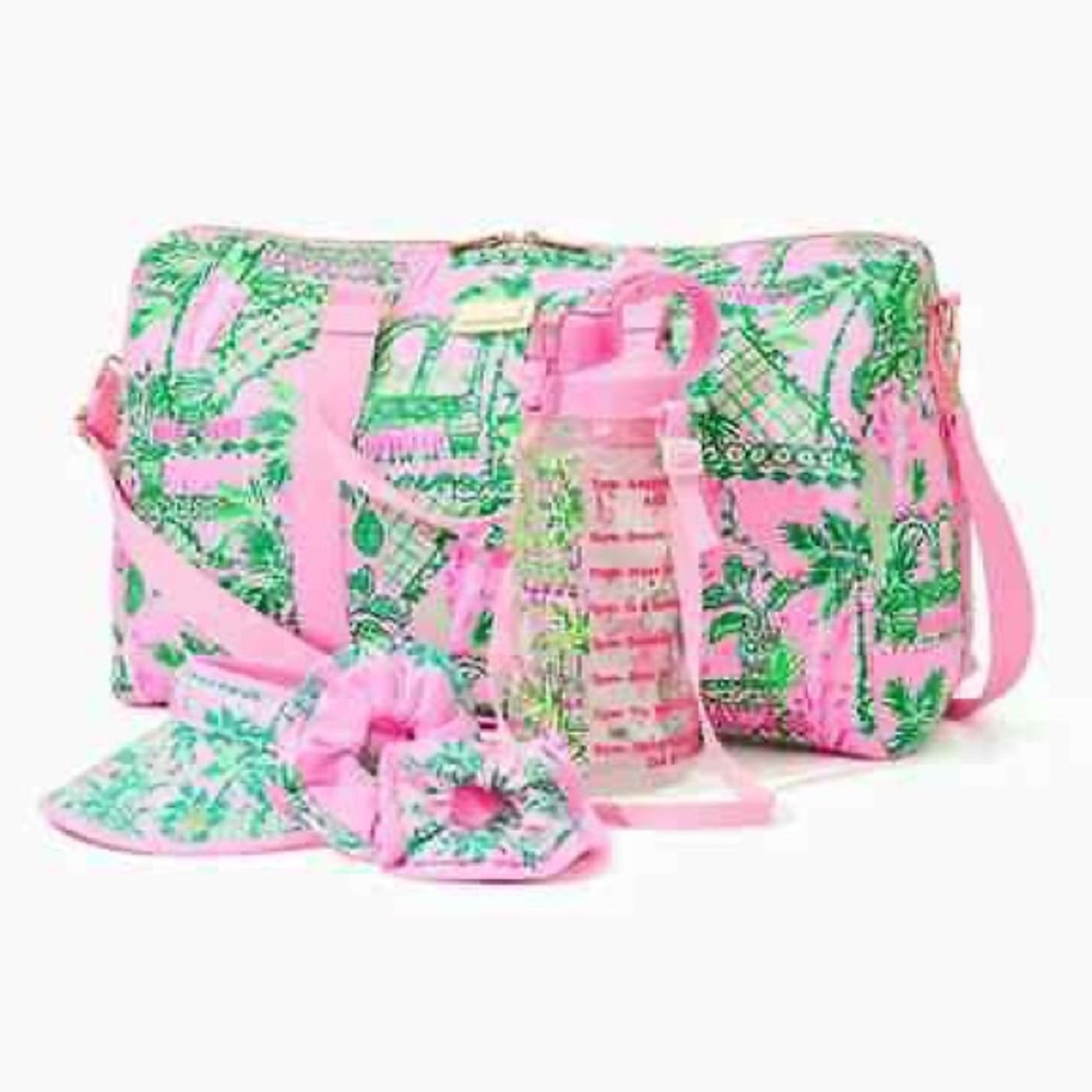 BNIP Lilly Pulitzer GWP- XL Water Bottle & Carrying Strap - Picture 8 of 10
